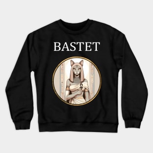 Bastet Egyptian Goddess of Home, Secrets and Cats Crewneck Sweatshirt